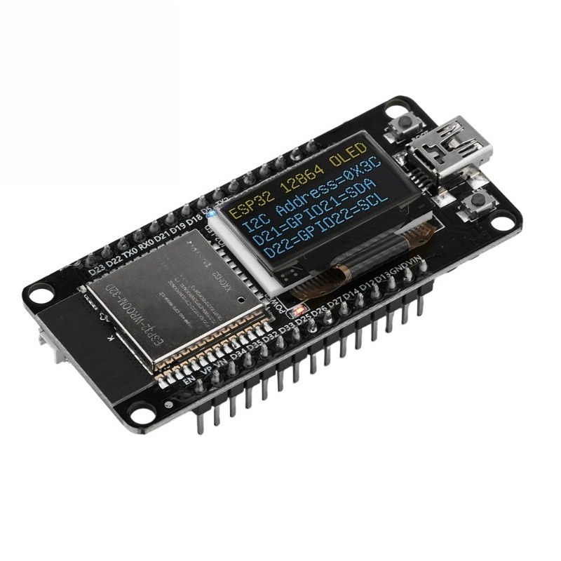 Oled Display Module - ESP32 ESP-WROOM-32D WIFI Development Board Module