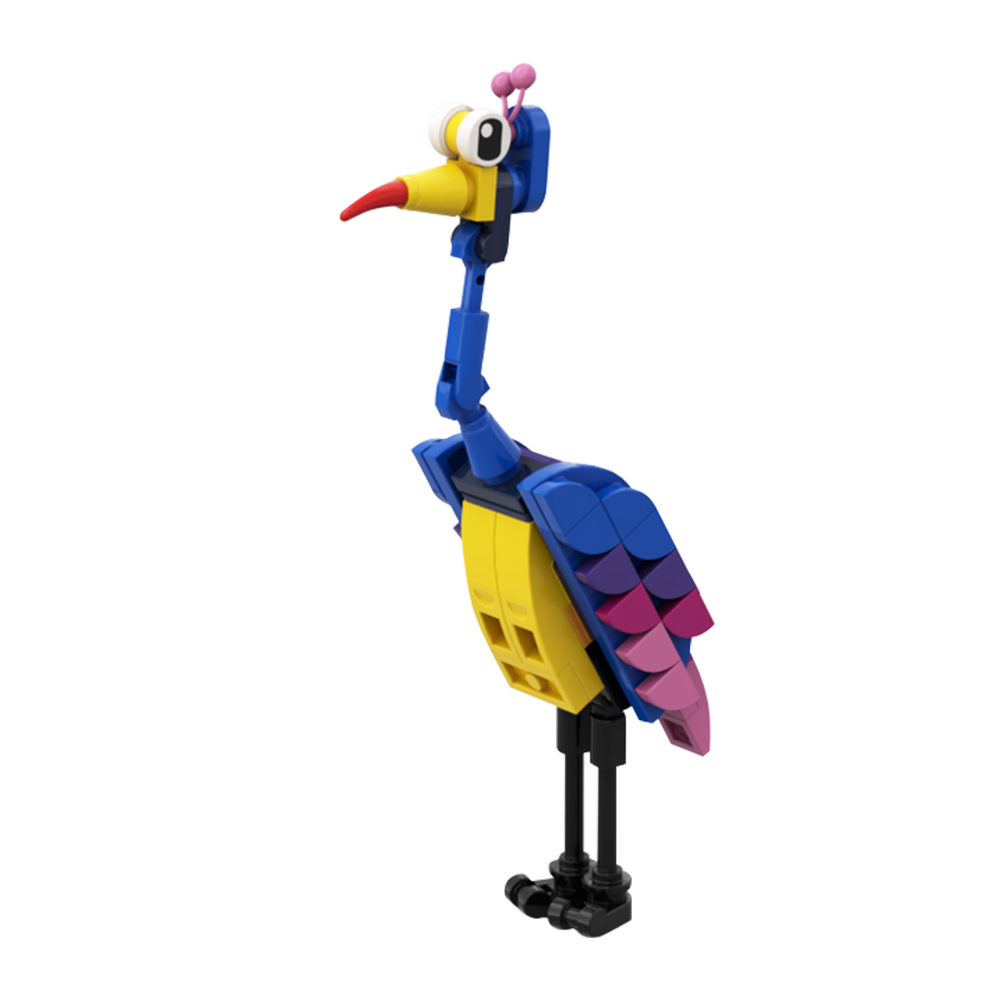 Diy Lego Electronics - Gobricks MOC Anime Colorful Giant Bird