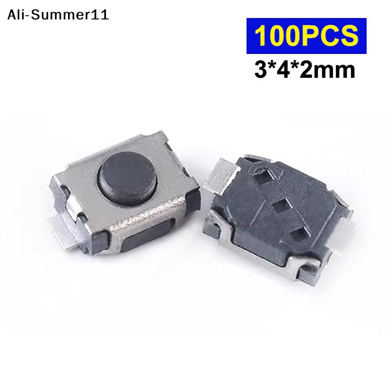 Push Button Tactile - 【Mm】100Pcs 3*4*2MM Micro Switch Button For
