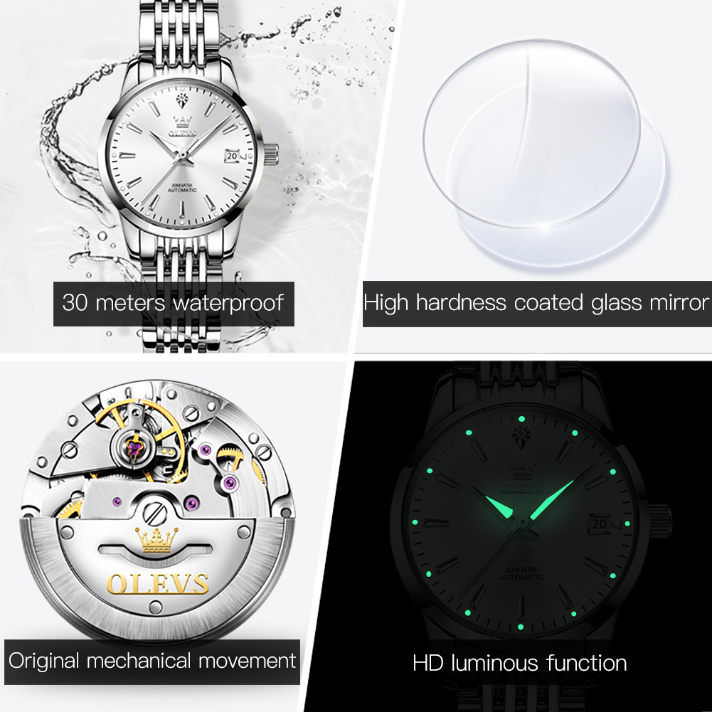 OLEVS 6635 Women's Mechanical  - Push Button Tactile recension och pris