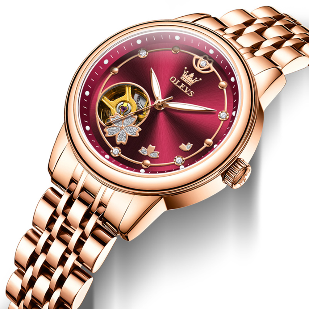 Rose Gold Wine Red Luxury Casu - Push Button Tactile recension och pris