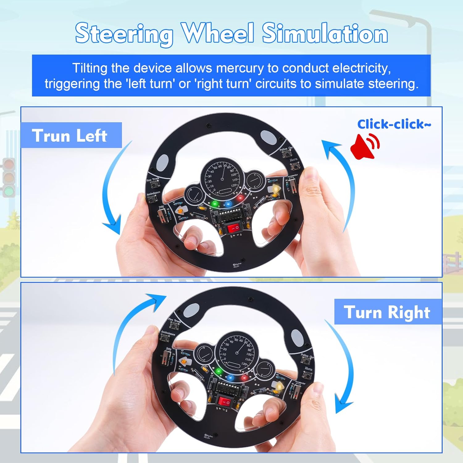 Car Steering Wheel DIY Solderi - Diy Electronics Projects For Adults recension och pris