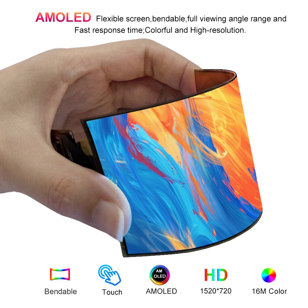 Wisecoco 5 Inch AMOLED Flexibl - Diy Wearable Electronics recension och pris
