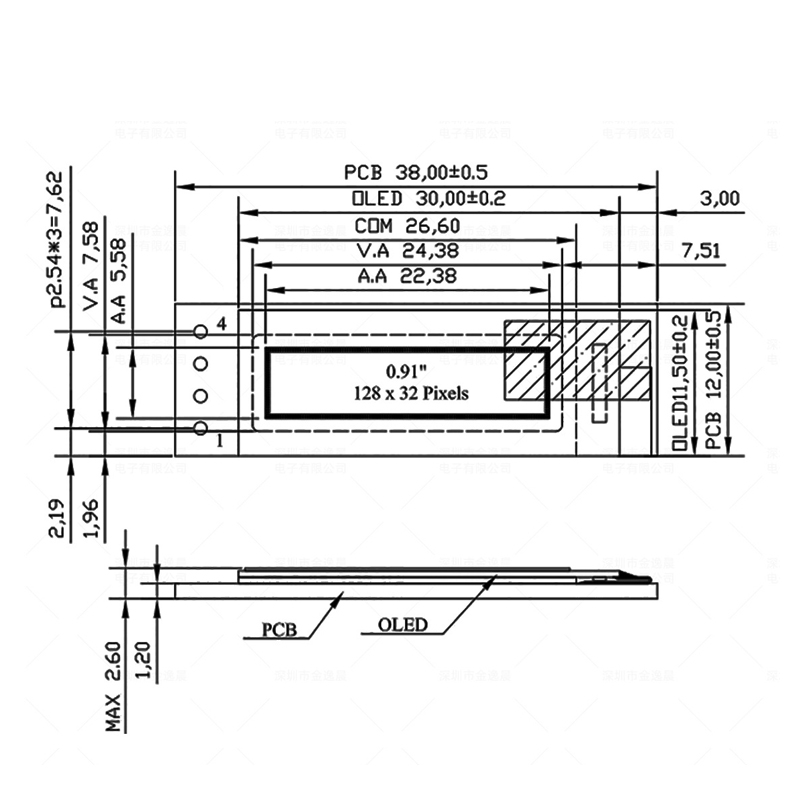 0.91 Inch OLED Display Module  - Oled Display Module recension och pris