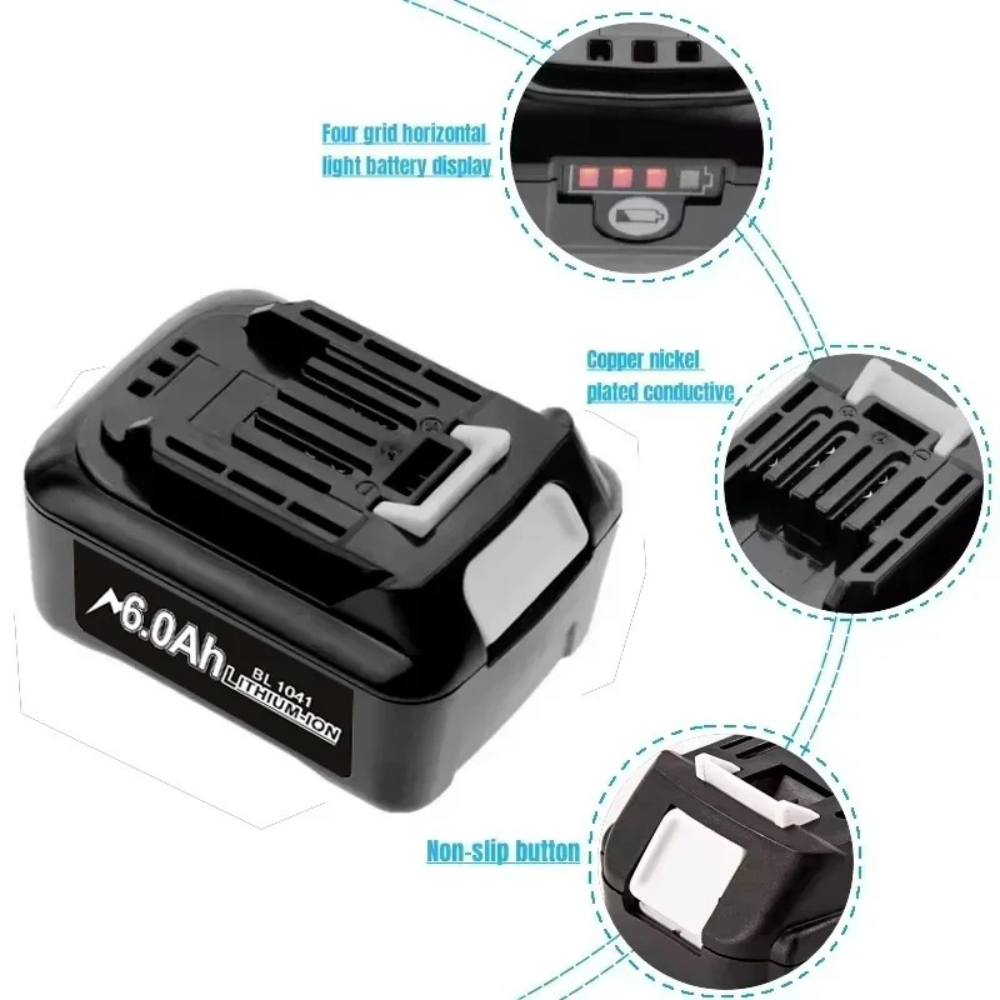 10.8V/12V 4000mAh/6000mAh Li-i - Makita Drill Hp1640 recension och pris