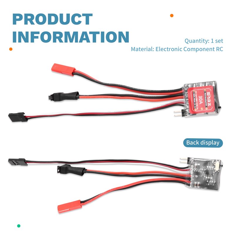 A49K-2X Micro-ESC 30A Brushed  - Diy Electric Car recension och pris