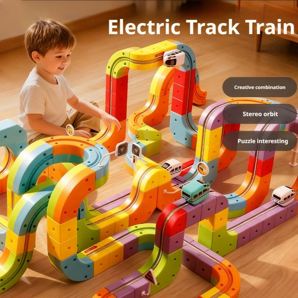 DIY Assembly Magic Track Train - Diy Electronics Toys recension och pris
