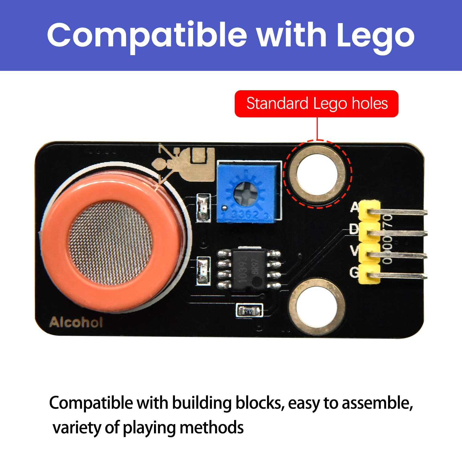 Keyestudio MQ-3 Alcohol Sensor - Diy Lego Electronics recension och pris