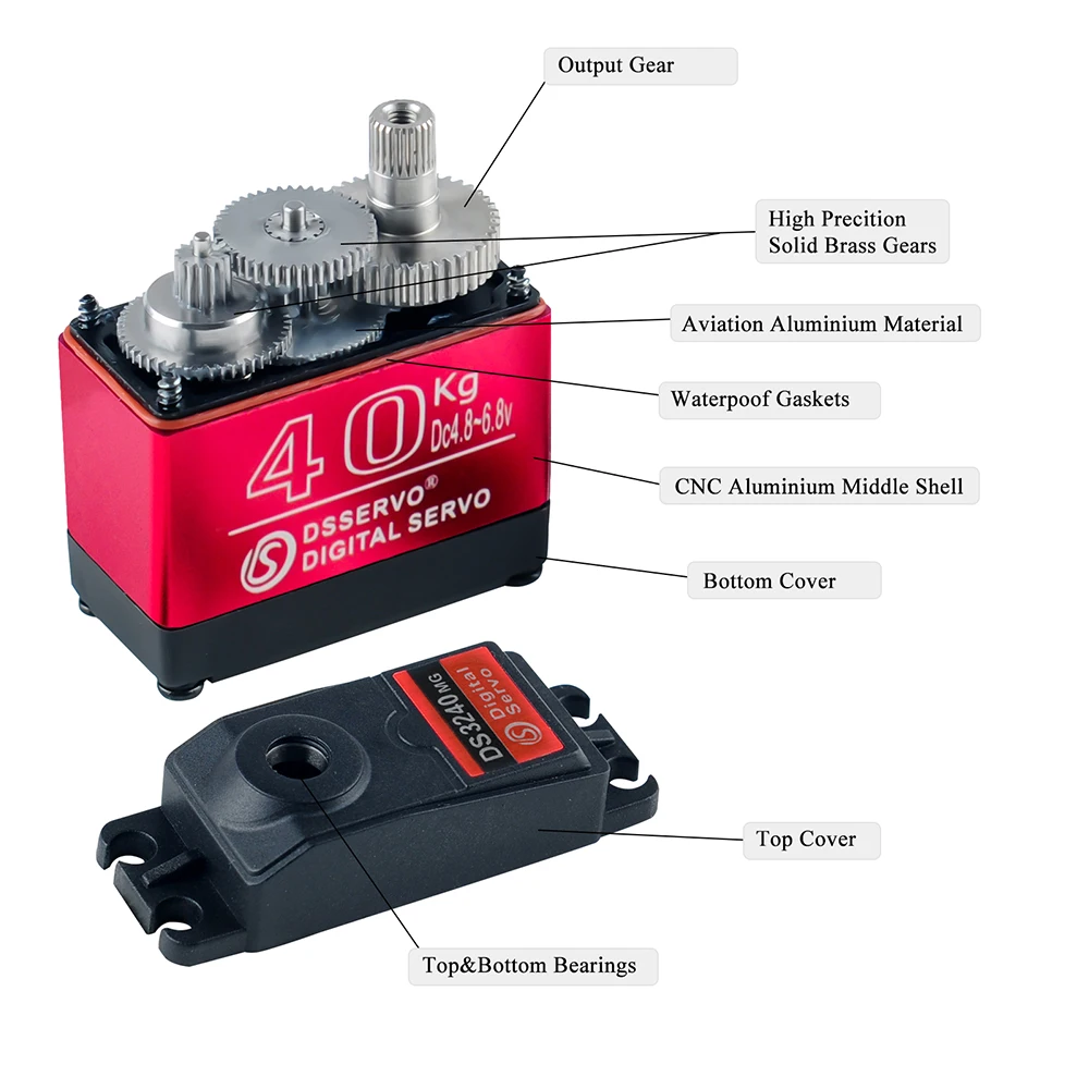 40KG Dsservo DS3240 Large Torq - Diy Electric Car recension och pris