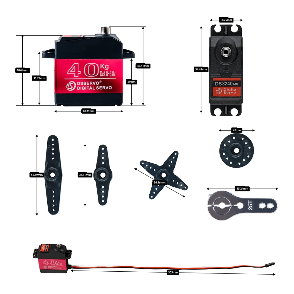 40KG Dsservo DS3240 Large Torq - Diy Electric Car recension och pris