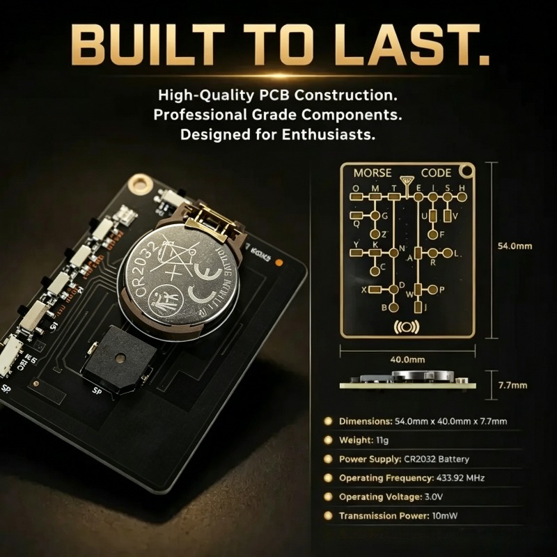 Morse Code Trainer Card Pro Le - Diy Electronics Projects For Adults recension och pris