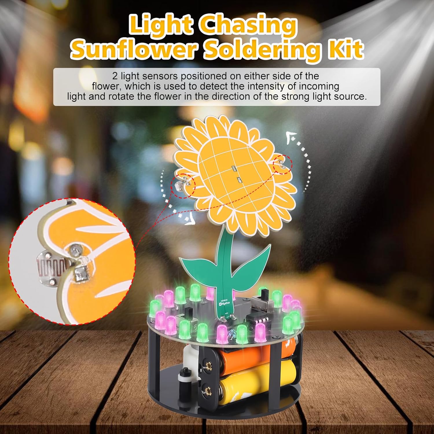 Light Chasing Sunflower Solder - Diy Electronics Projects For Adults recension och pris