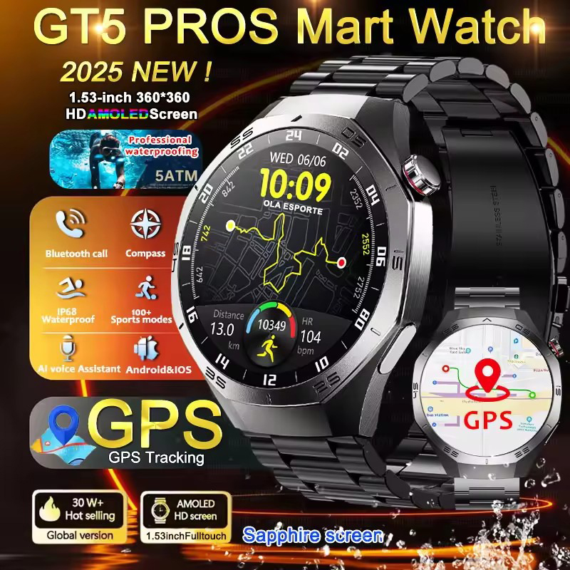 Round GPS Smart Watch Waterpro - Diy Wearable Electronics recension och pris