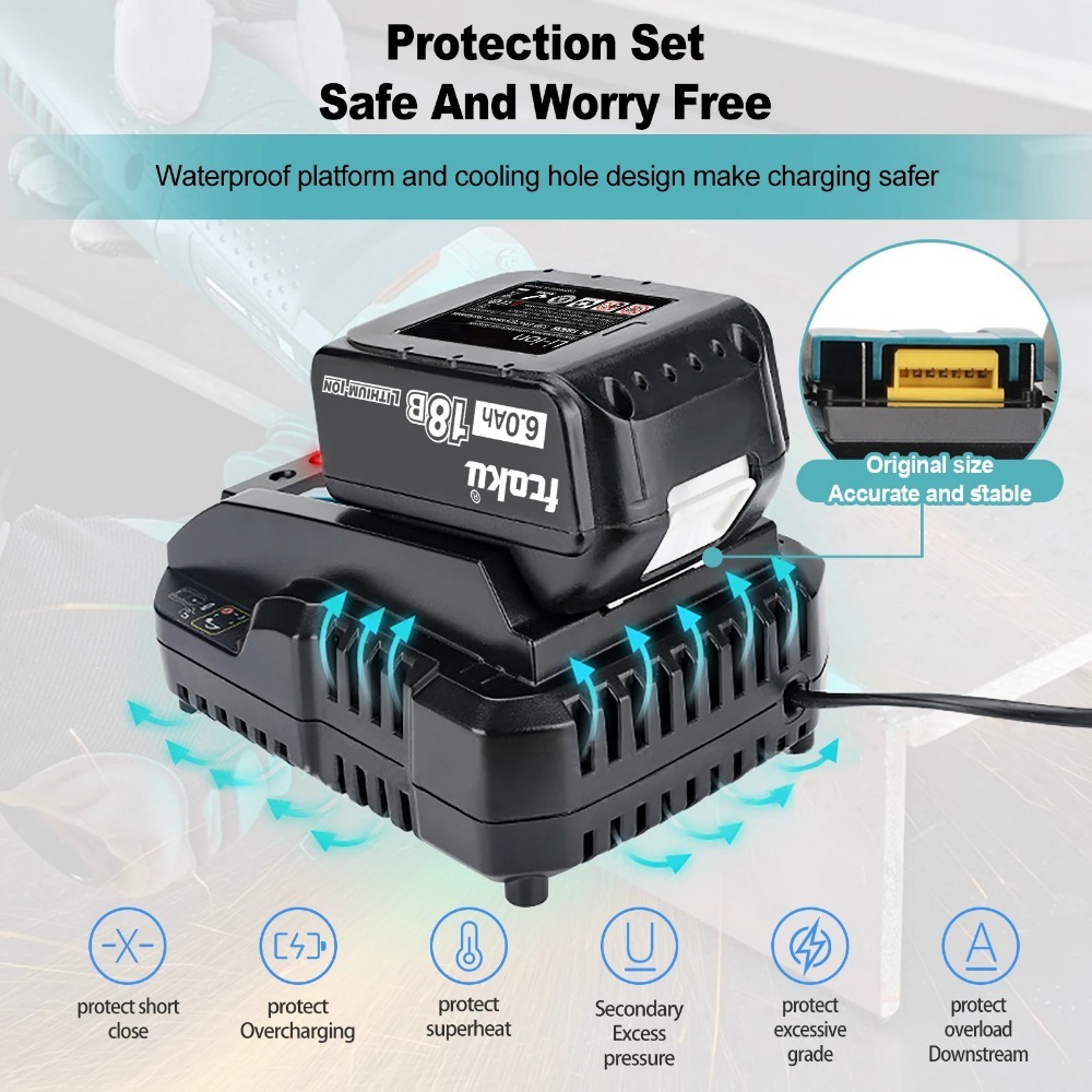 DC18RC Li-ion Battery 3A Charg - Makita Drill Hp1640 recension och pris