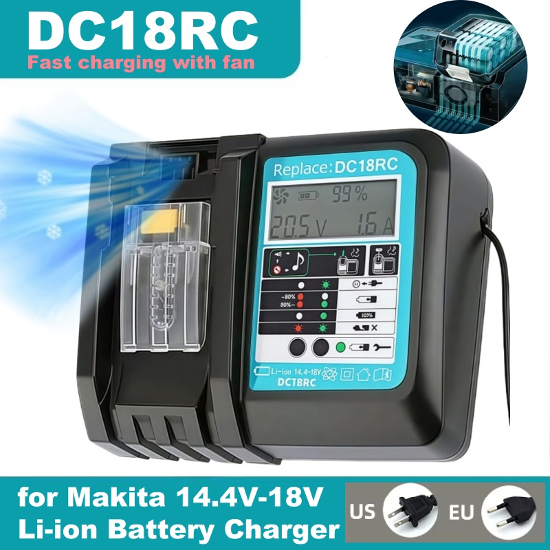 DC18RC Fast Charging with Fan  - Makita Drill Hp1640 recension och pris