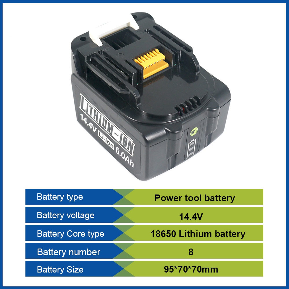 For Makita 14.4V 6.0Ah 5.0Ah L - Makita Drill Hp1640 recension och pris