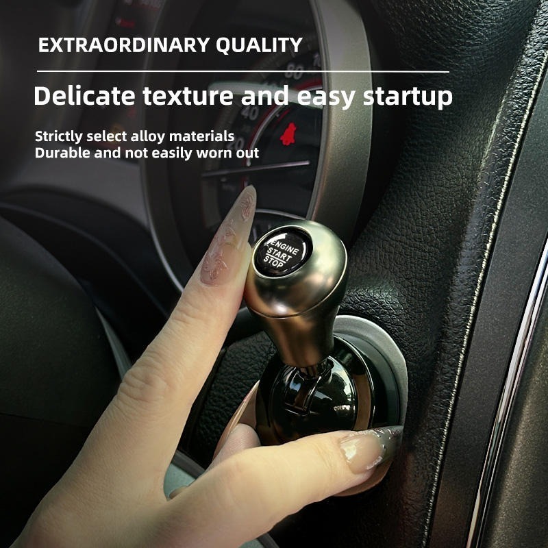 Car One-Touch Start Button wit - Push Button Tactile recension och pris