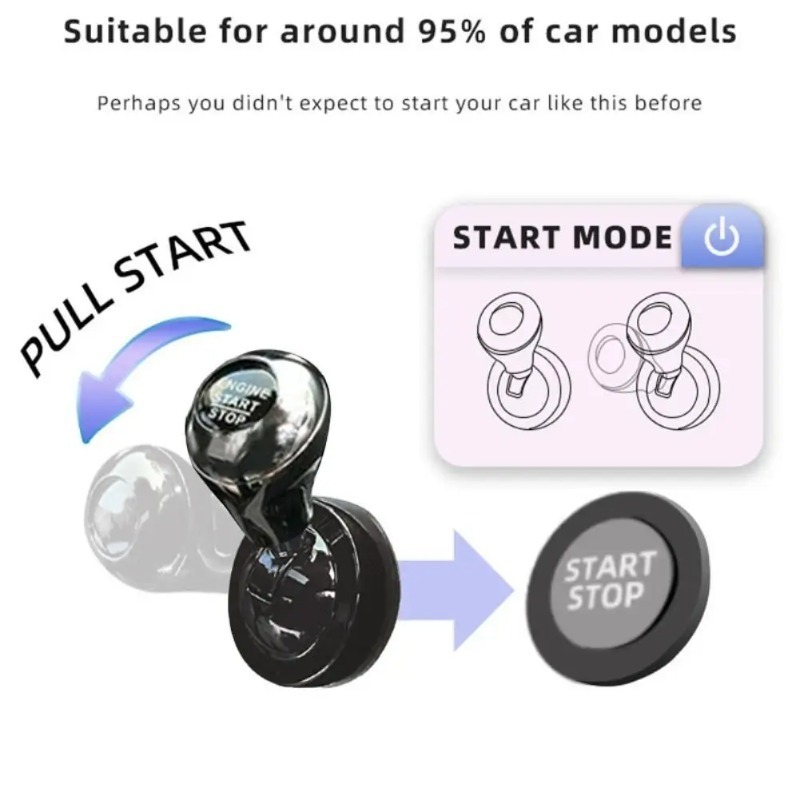 Car One-Touch Start Button wit - Push Button Tactile recension och pris