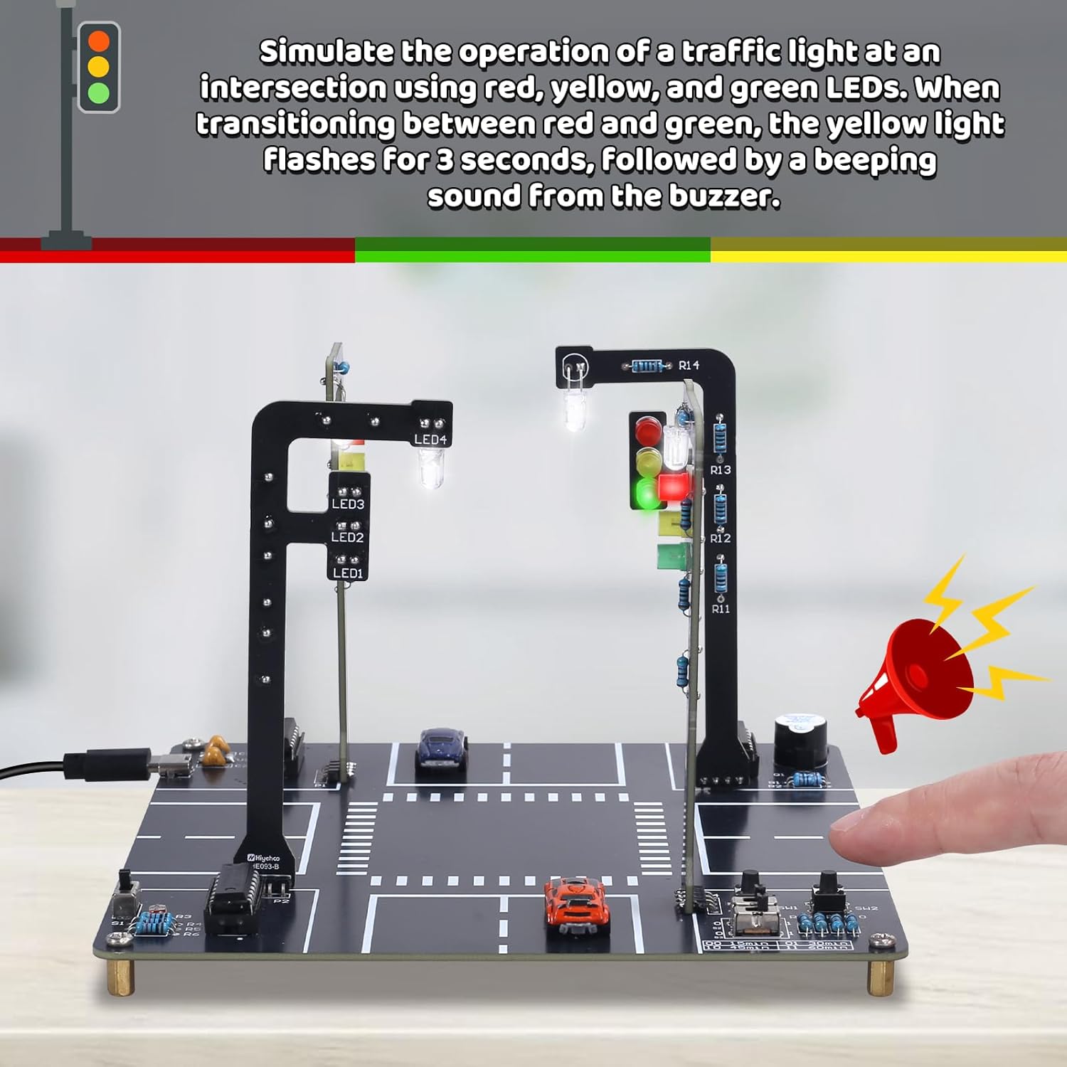 Traffic Light Simulator Kit wi - Diy Electronics Projects For Adults recension och pris
