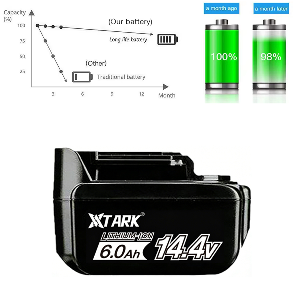 14.4V 6000mAh Li-ion Battery R - Makita Drill Hp1640 recension och pris