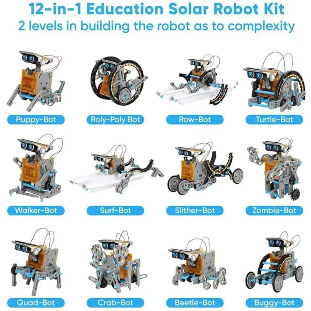 13 in 1 Solar Powered Robot Sc - Diy Electronics Toys recension och pris