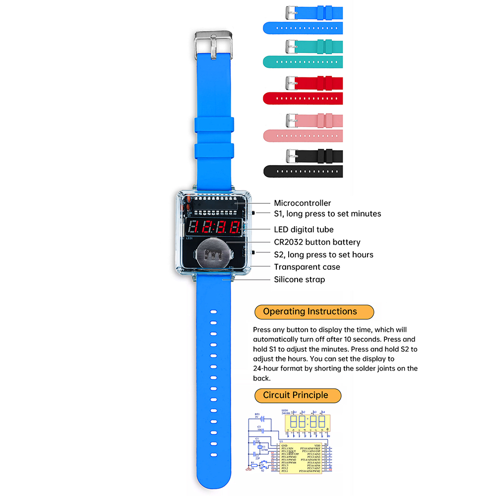 DIY Electronic Watch Kit 0.28' - Diy Box Electronics Mall recension och pris