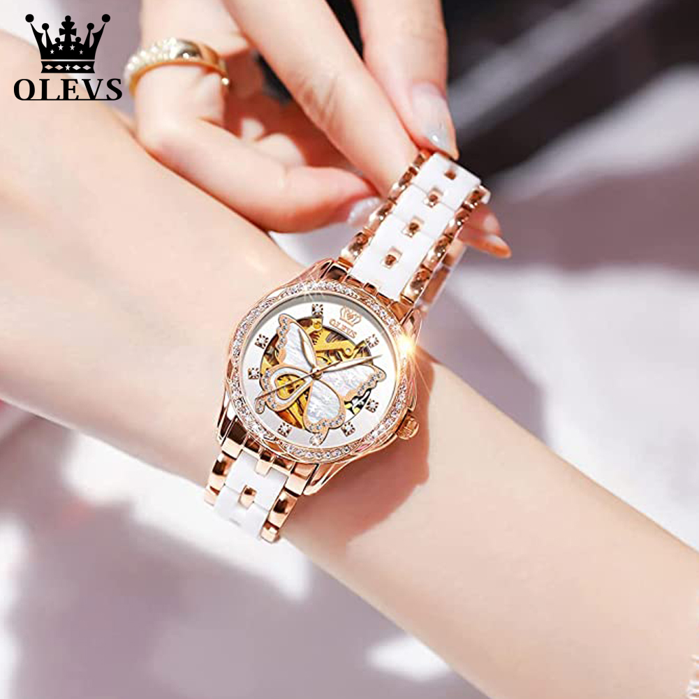 OLEVS Women's Automatic Watche - Push Button Tactile recension och pris
